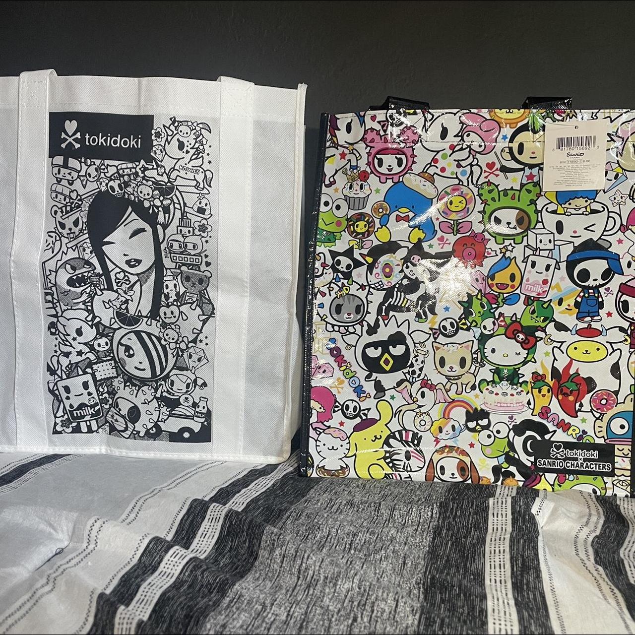 TOKIDOKI X SANRIO CHARACTERS MULTICOLORED TOTE BAG +... - Depop