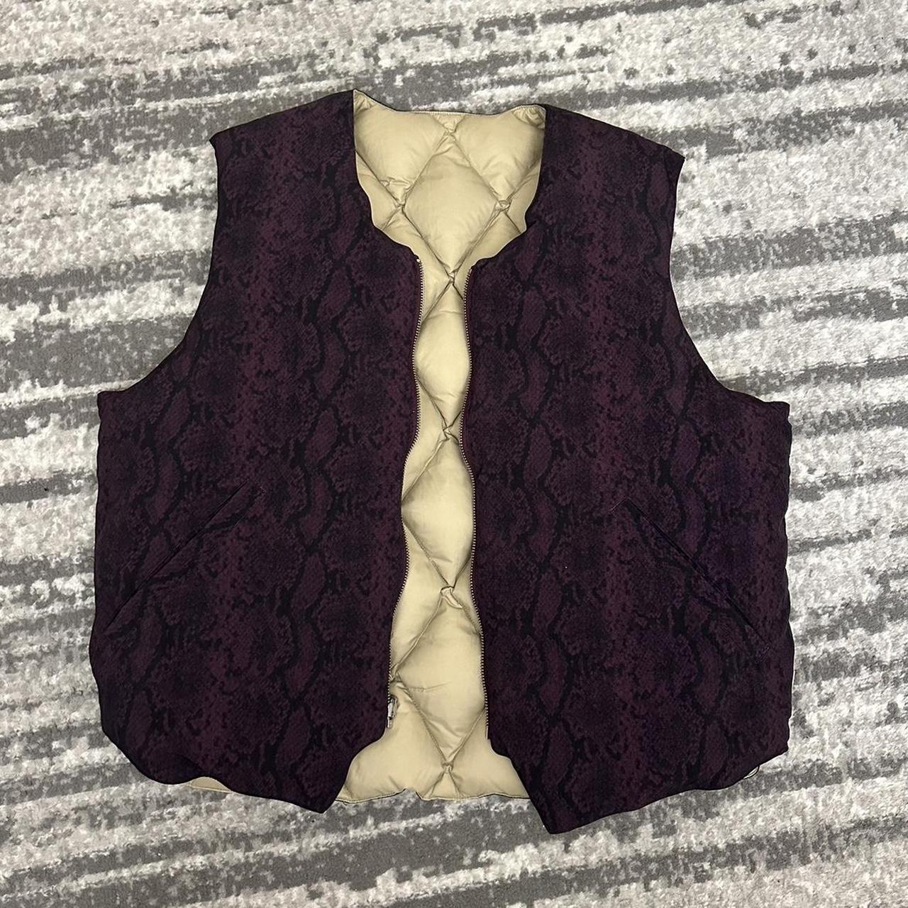 Stüssy Python Reversible Vest Burgundy , Size L, Sold...