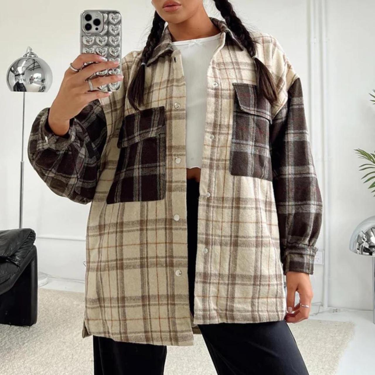 Flannel Jacket Princess Polly Checkered Jacket Happiest Of All