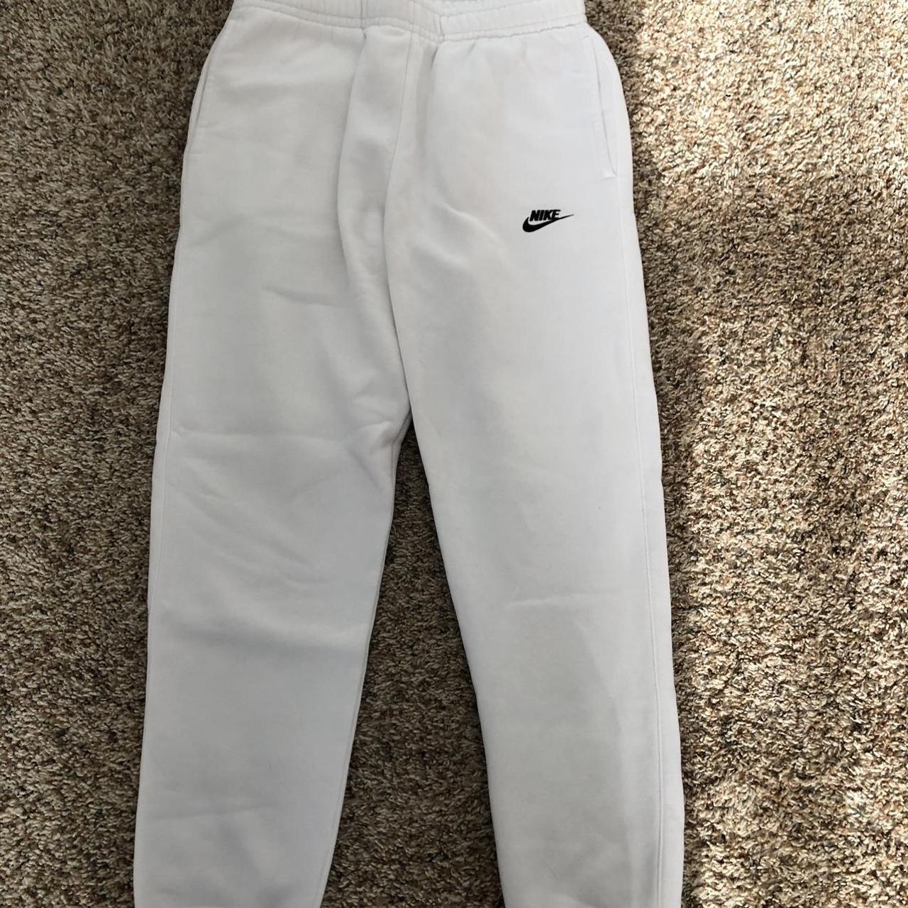 mens nike white sweatpants
