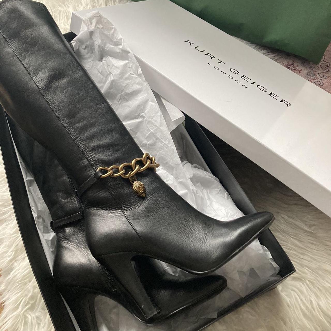 Kurt Geiger Women's Black Boots Depop