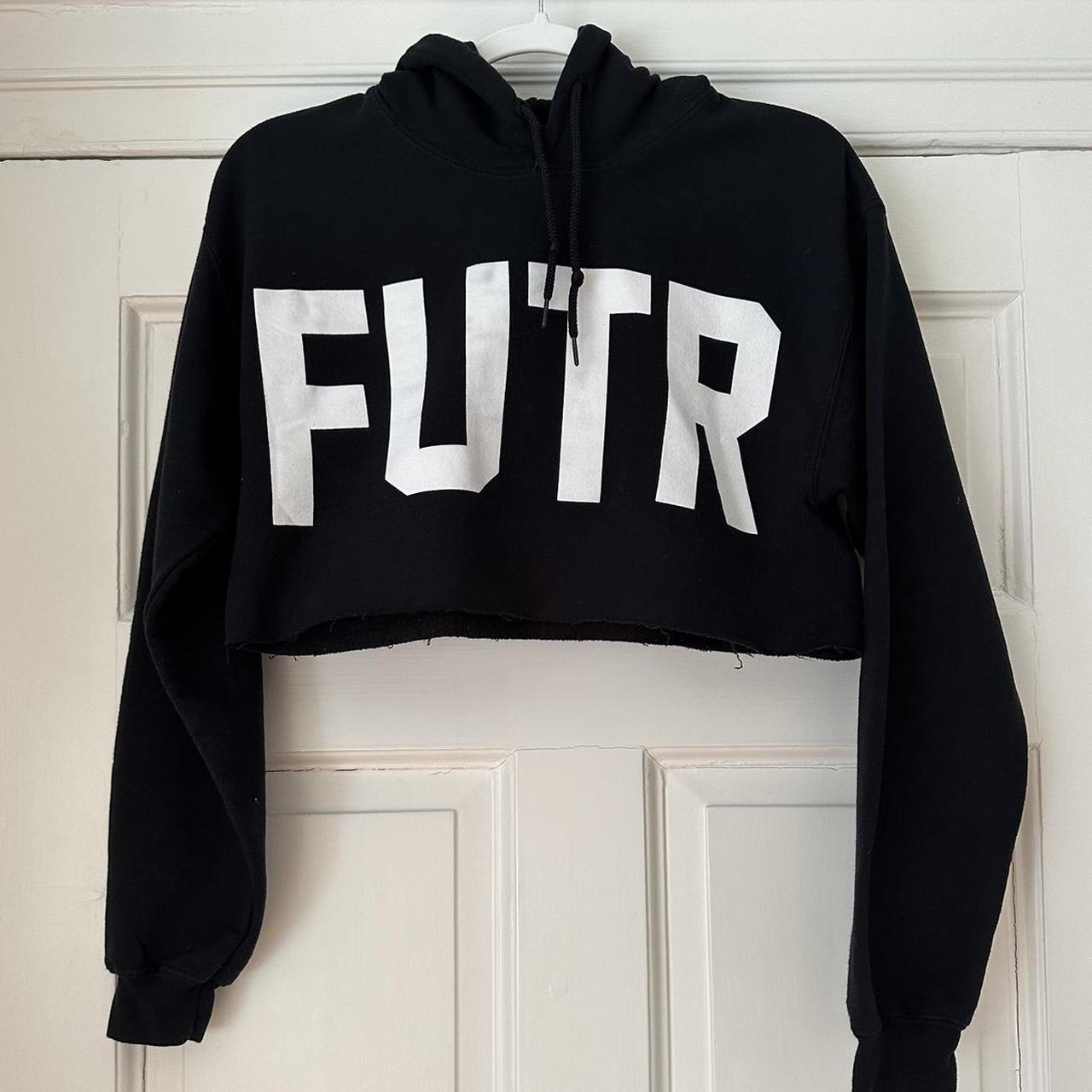 Black Topshop Cropped Sweatshirt. Barely worn in