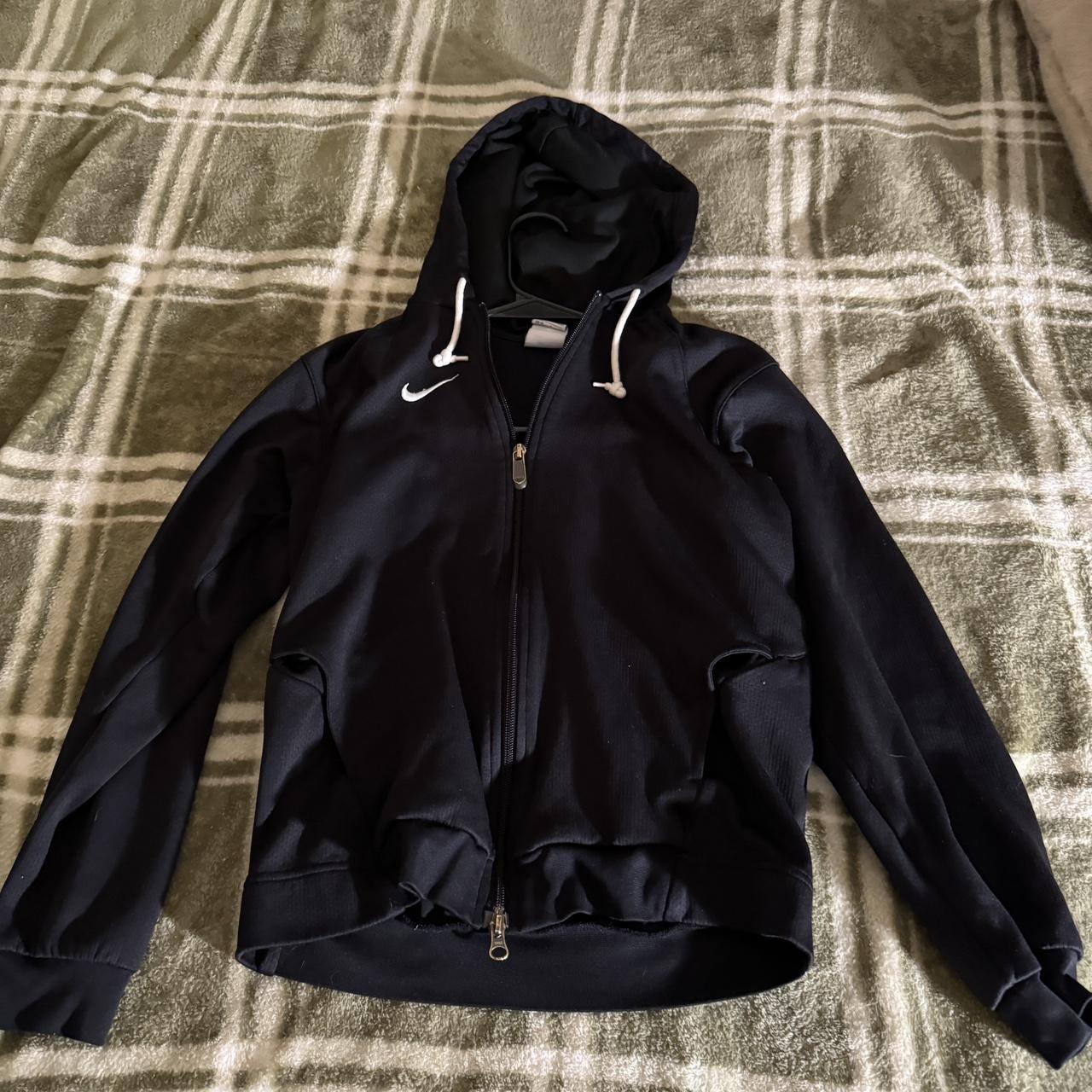 Dri Fit Nike zip up jacket with hoodie double zipper