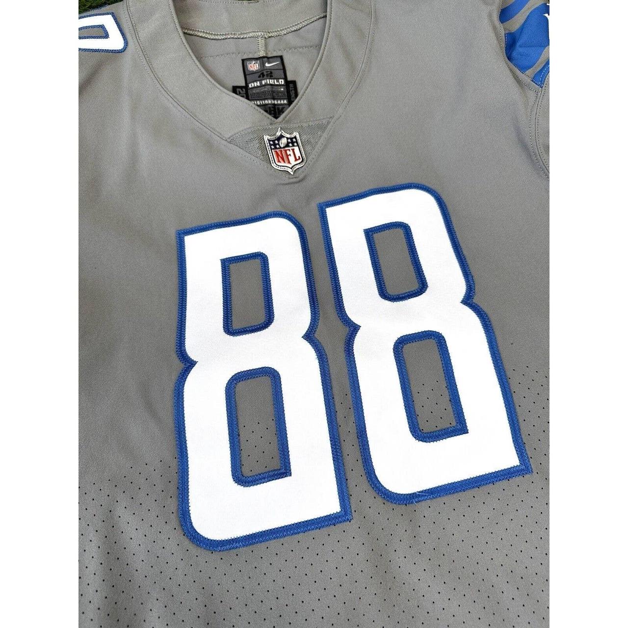 Men's Nike T.j. Hockenson Silver Detroit Lions Game Jersey