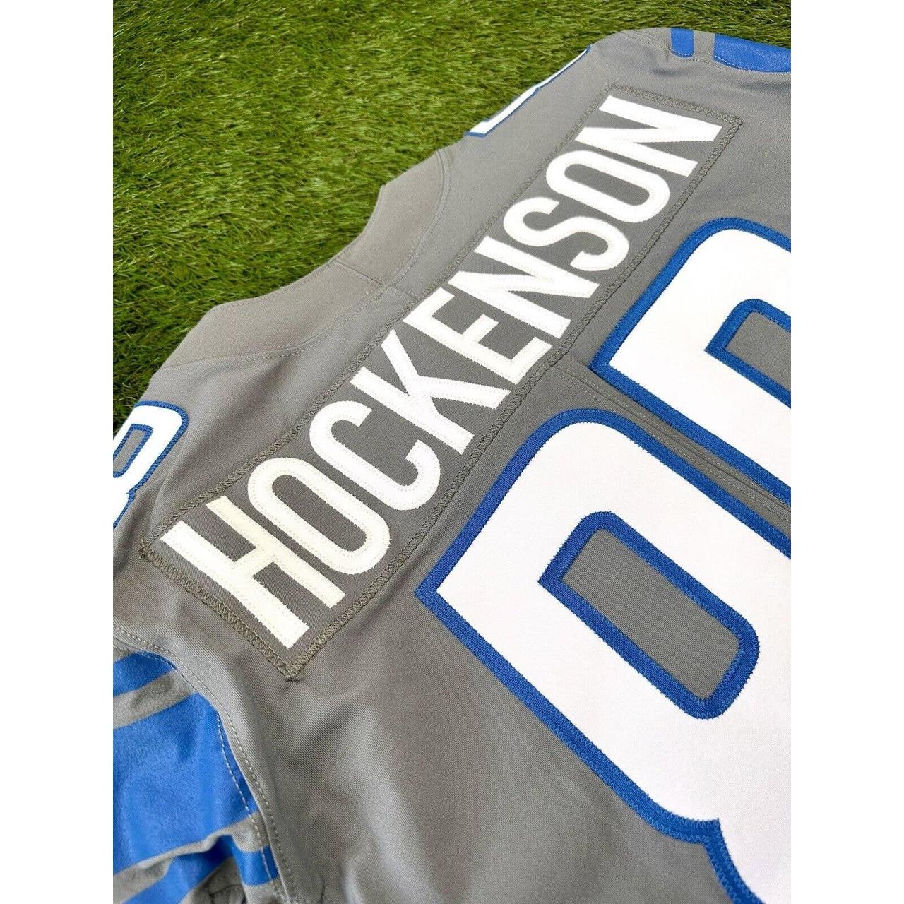 Men's Nike T.j. Hockenson Silver Detroit Lions Game Jersey