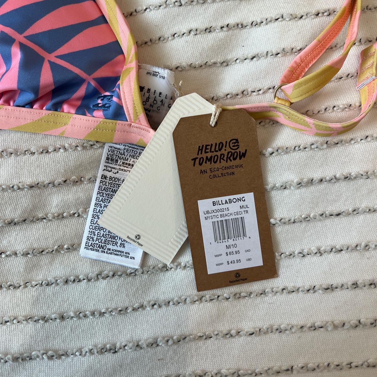 billabong triangle bikini top -NEVER WORN -tags... - Depop