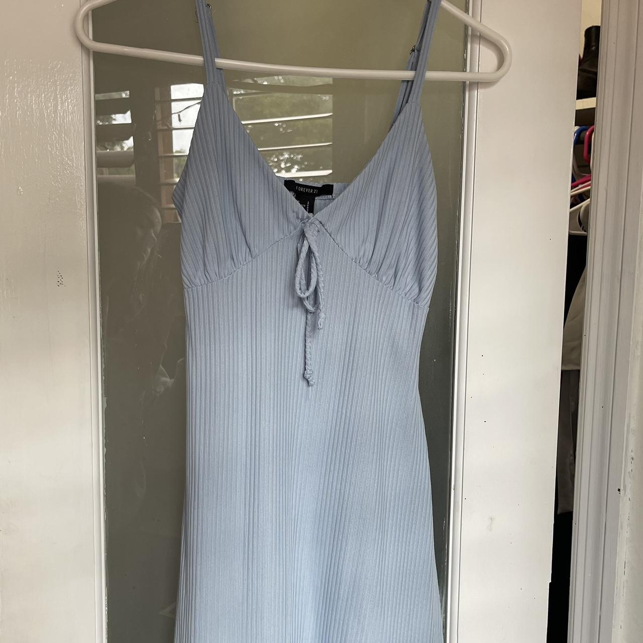 Light Blue Skater Dress - Depop