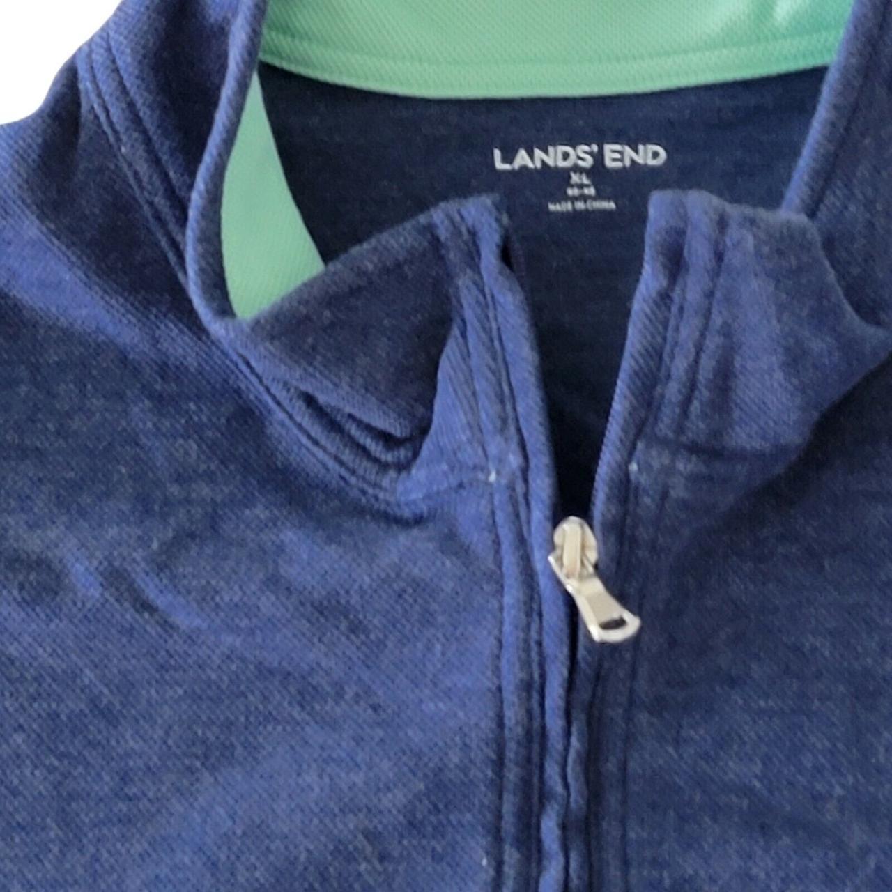 Lands End Men's 1/4 Zip Pullover Sweater Men's... Depop