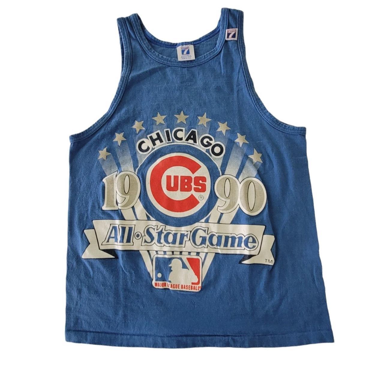 Vintage Chicago Cubs 1990 All Star Game Wrigley - Depop