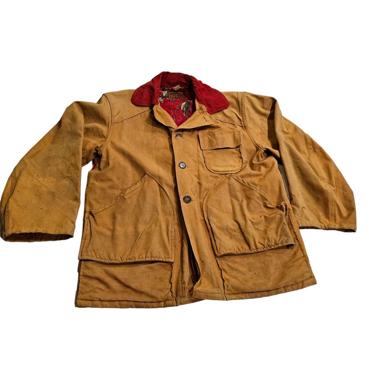 Vintage SAFTBAK Hunting Jacket with Game Pocket -... - Depop