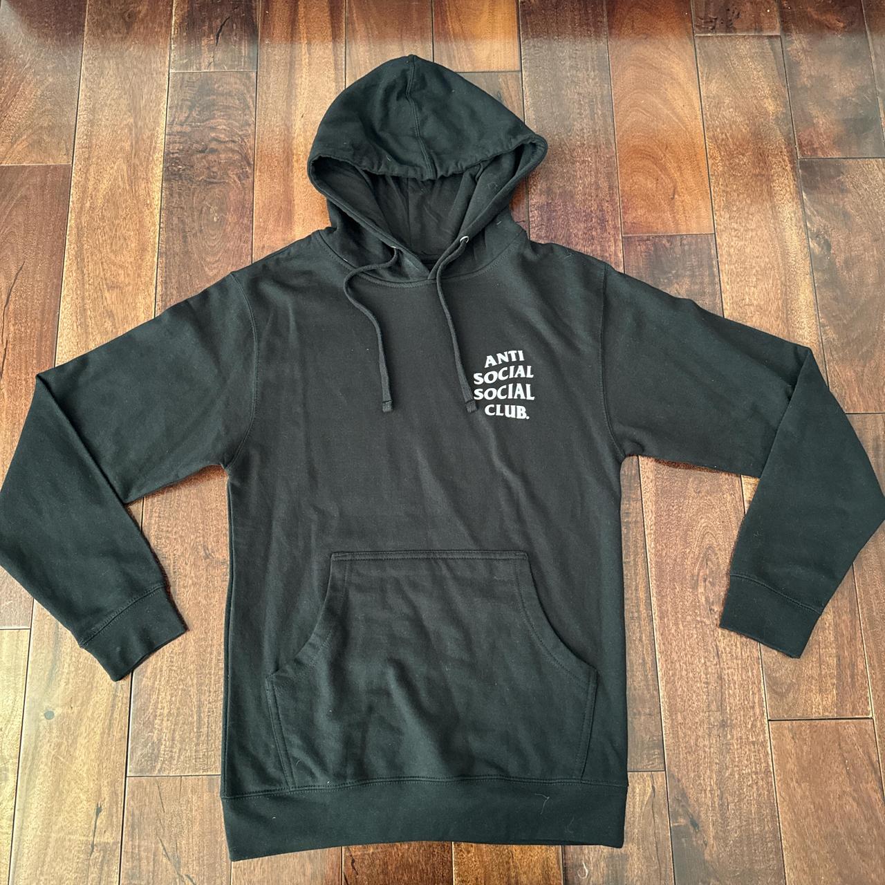 Anti Social Social Club Zip Up Hoodie hotsell black Size Small