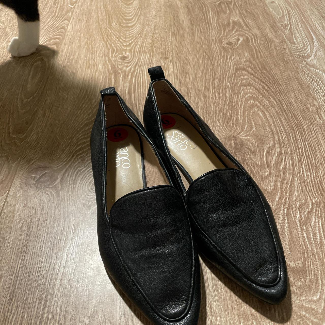 Franco Sarto Women's Loafers Black US – Black leather