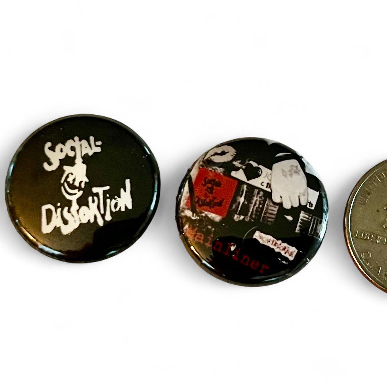 Vintage Social Distortion Button 2 Pack ... | Depop