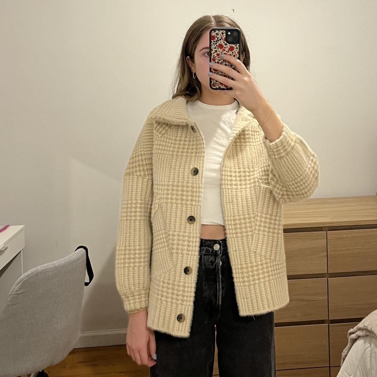 Verge girl 70’s film knit jacket Depop