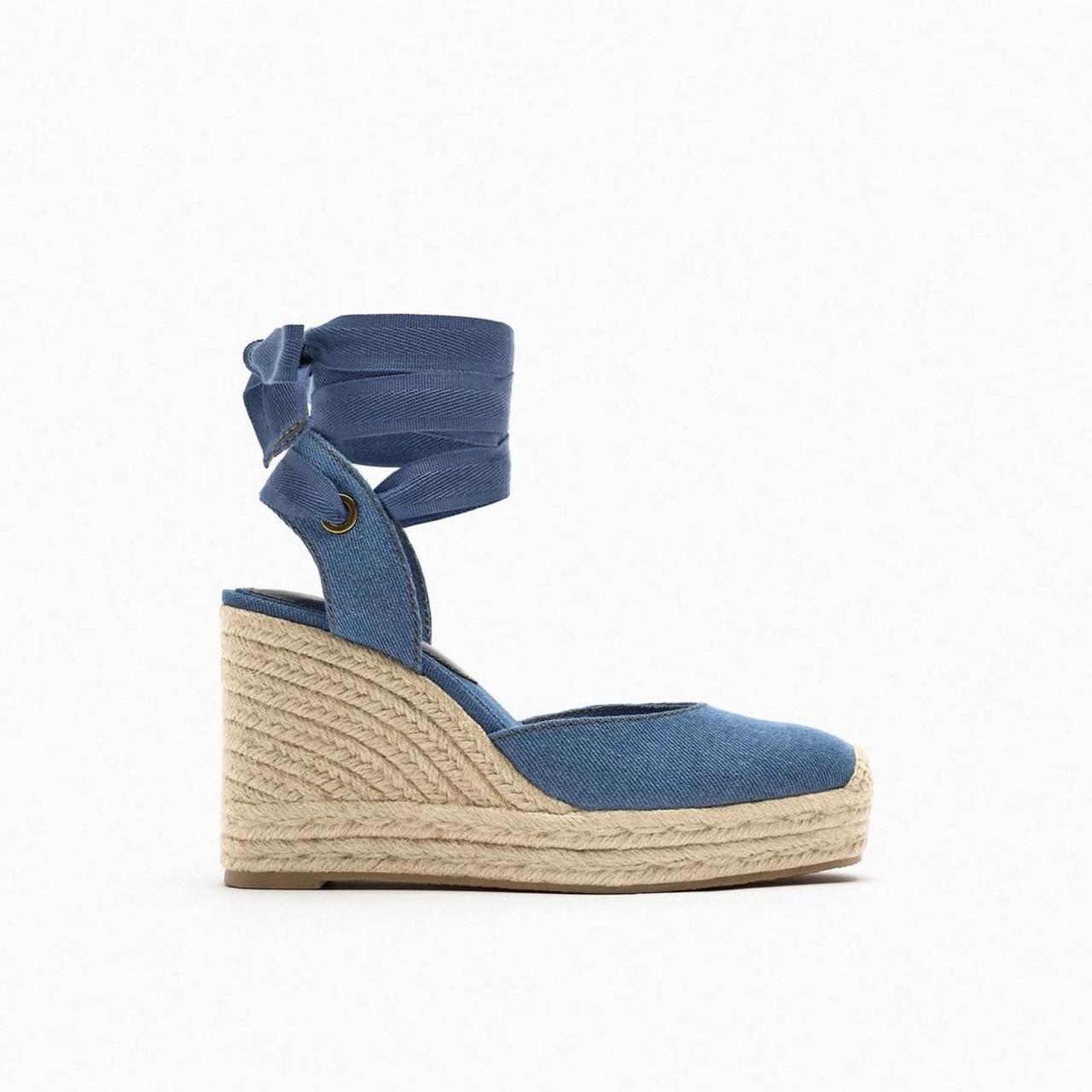 Zara discount espadrille wedges