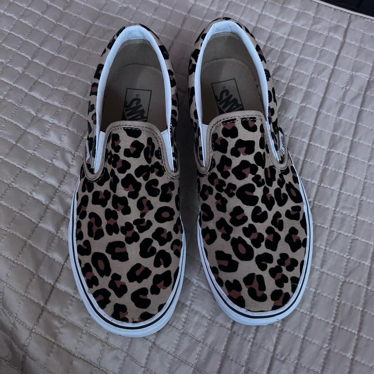leopard print Vans only worn like 3 times 8.5... Depop
