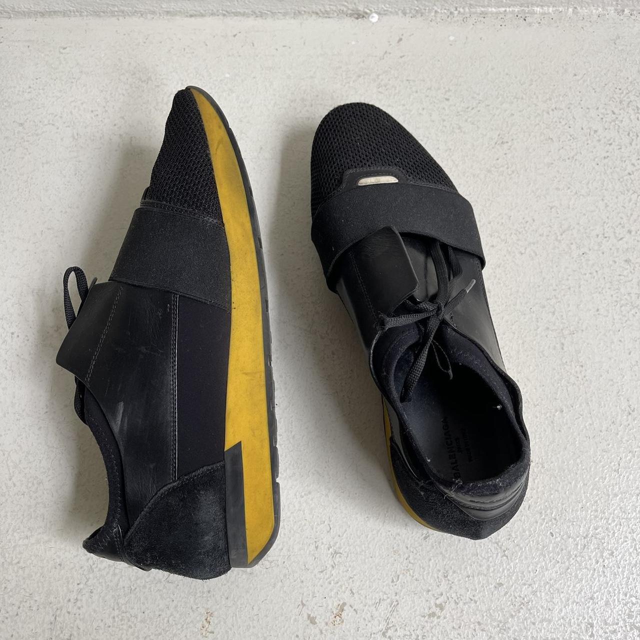 balenciaga race runner black yellow