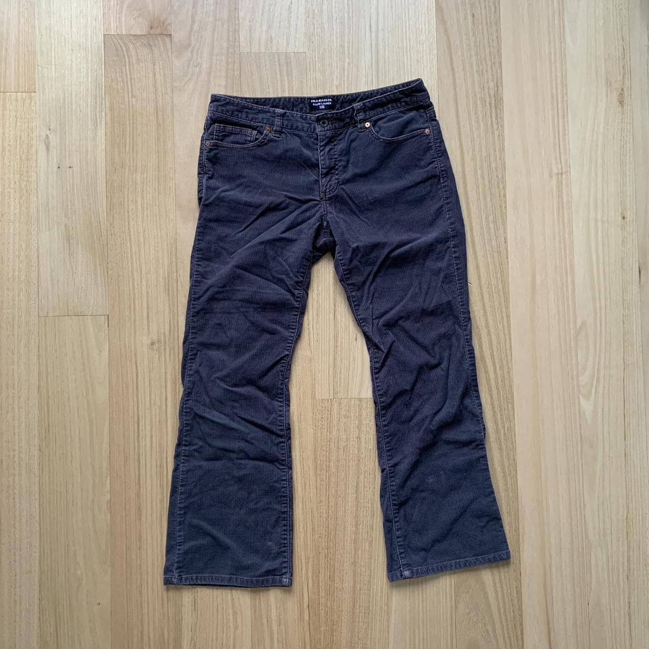 Vintage Ralph Lauren grey corduroy trousers. These... - Depop