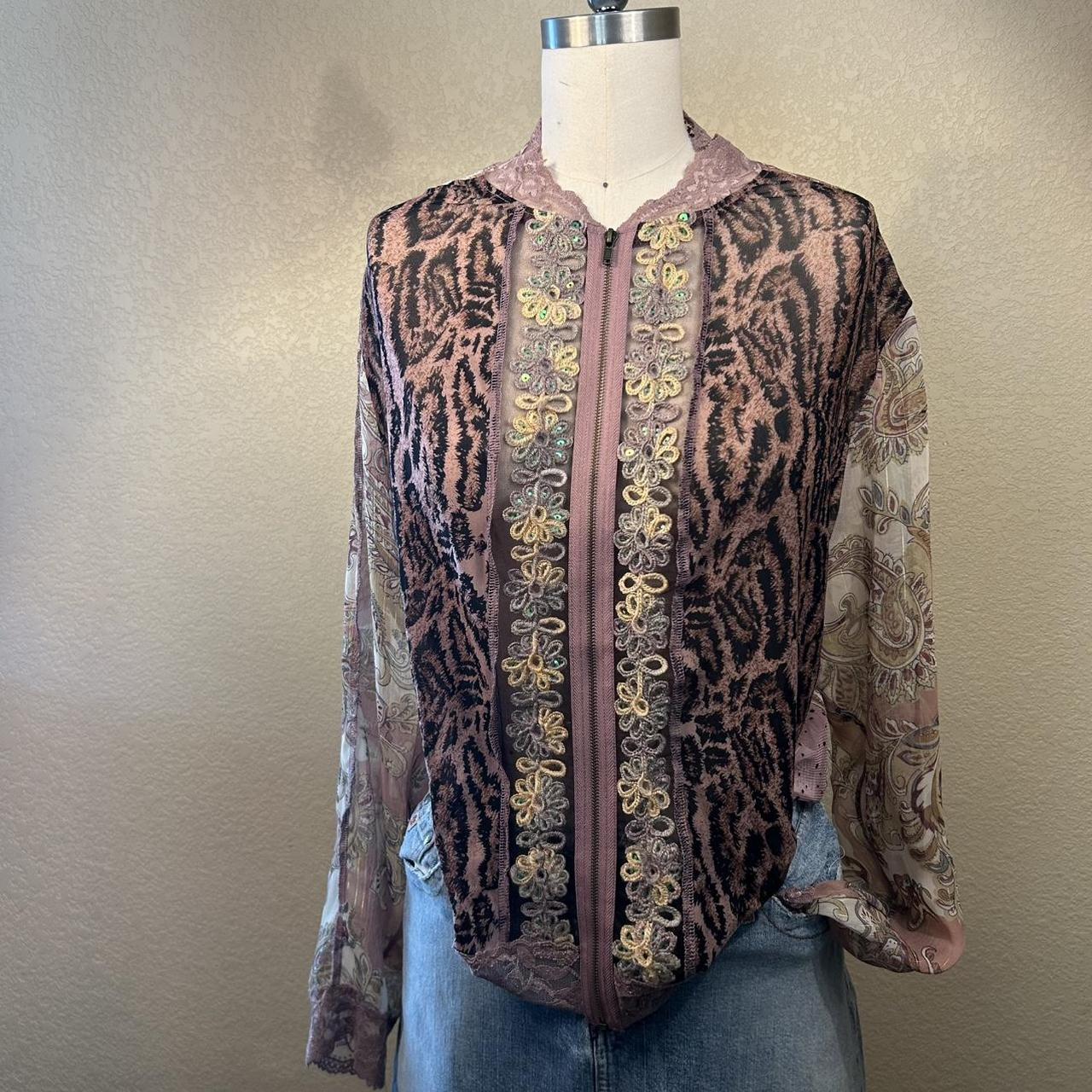 Women's Lightweight Jacket - Multi/Brown – Vintag… - image 1