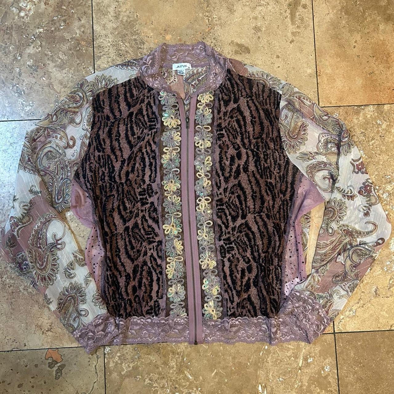 Women's Lightweight Jacket - Multi/Brown – Vintag… - image 6