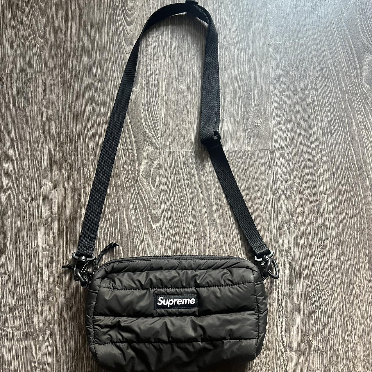 Black supreme side bag Depop