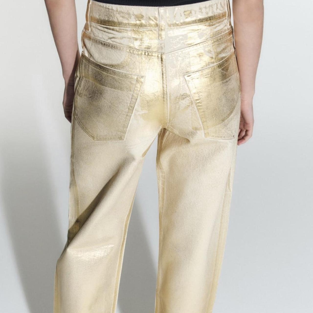 ZARA Gold Dress Pants