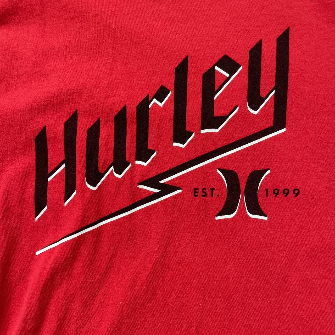 red oversized hurley tee ‼️take for 20, or FREE with... - Depop