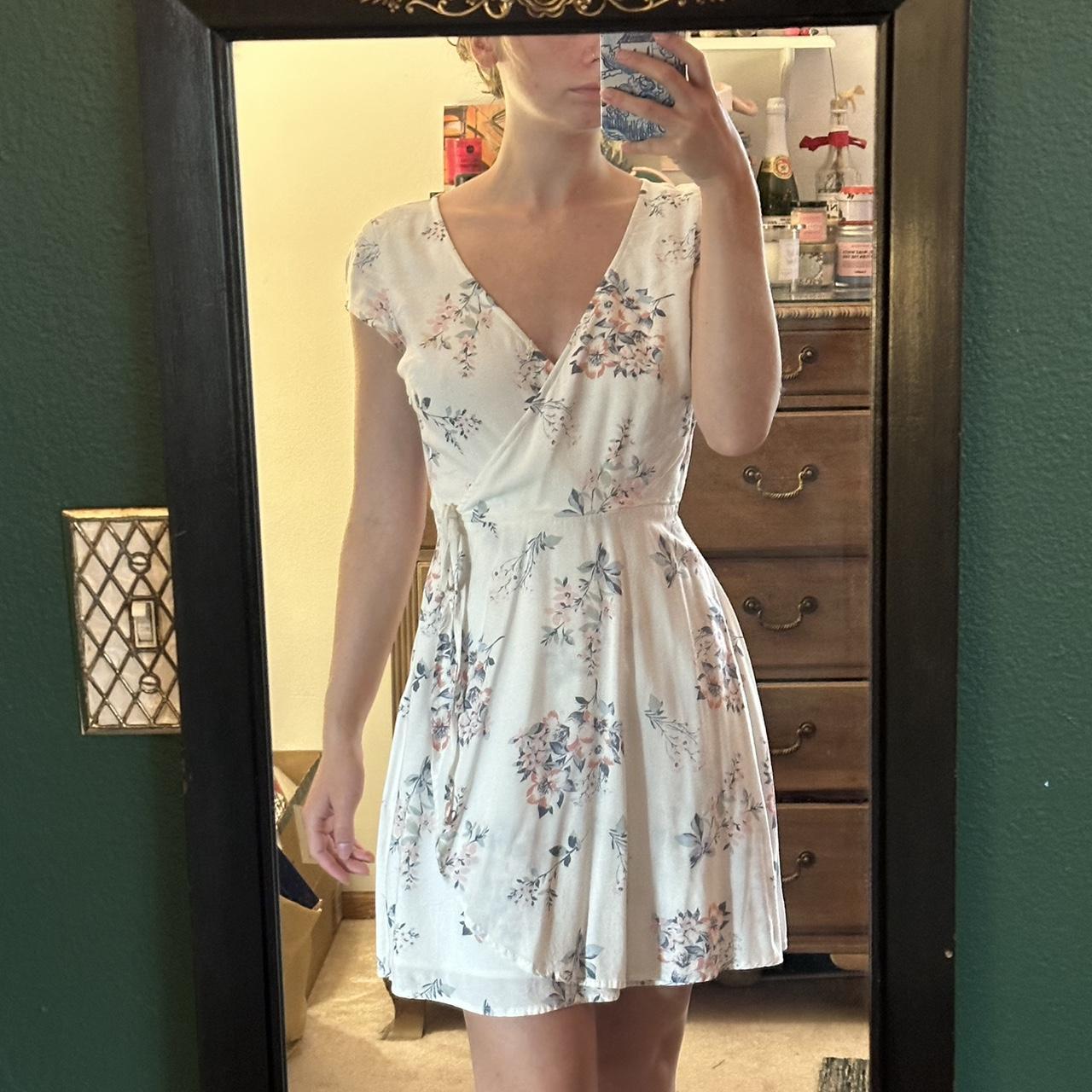 Hollister white floral dress online