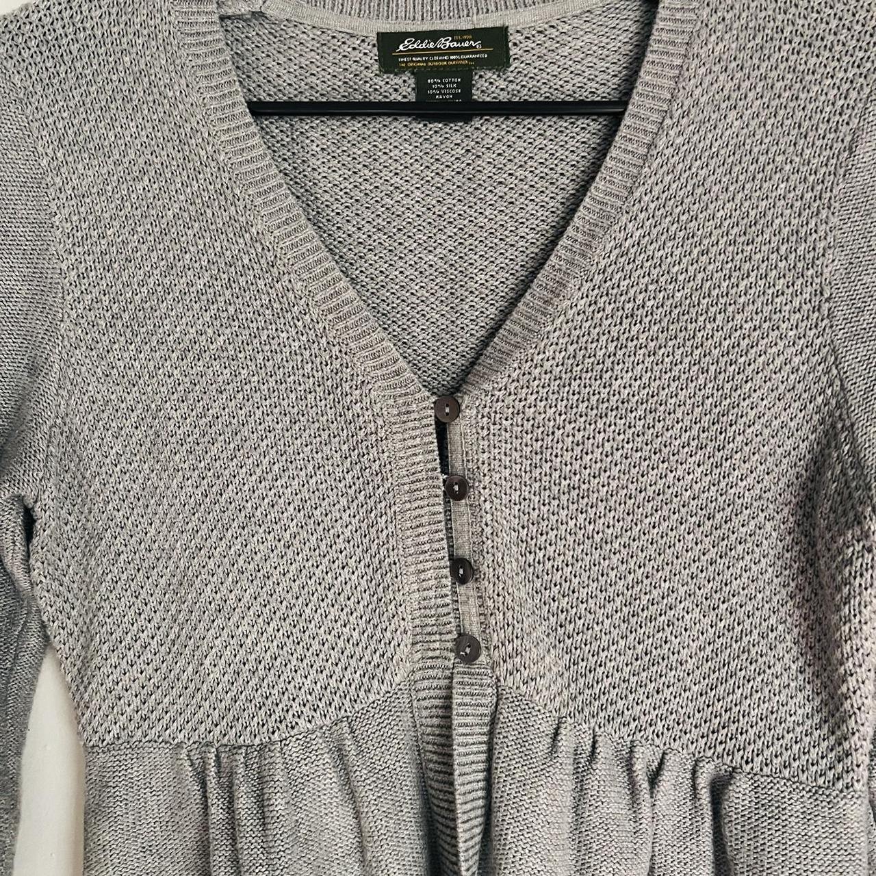 vintage grey babydoll cardigan