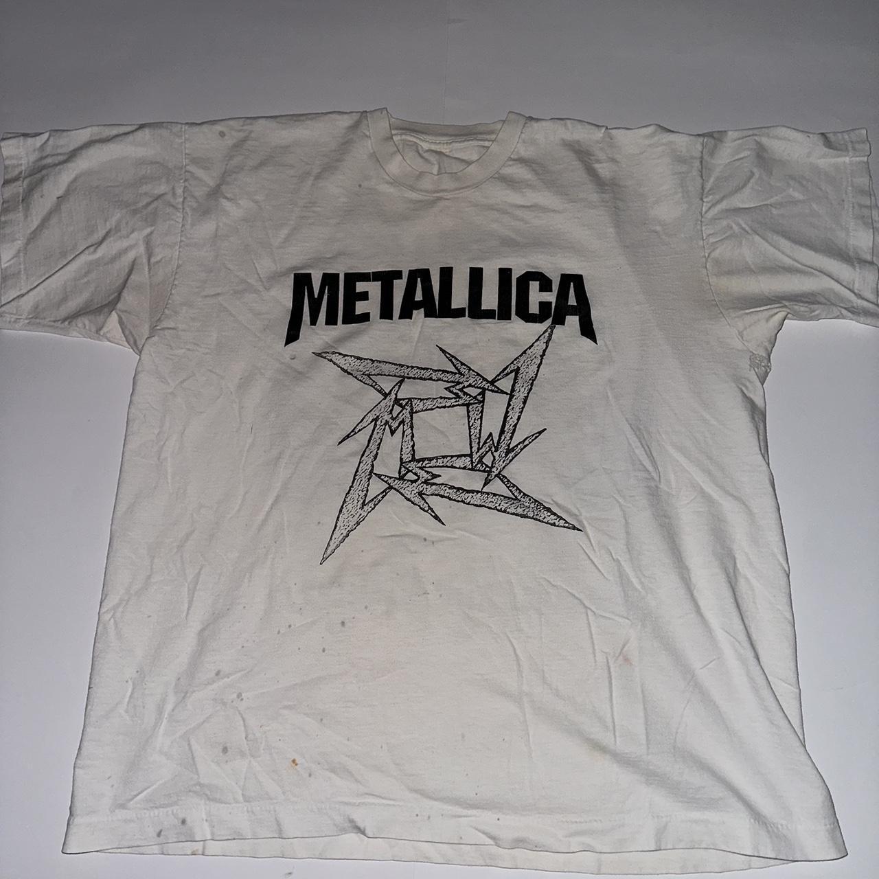 Vintage Metallica Ninja Star Concert T Shirt 1996 Black XL