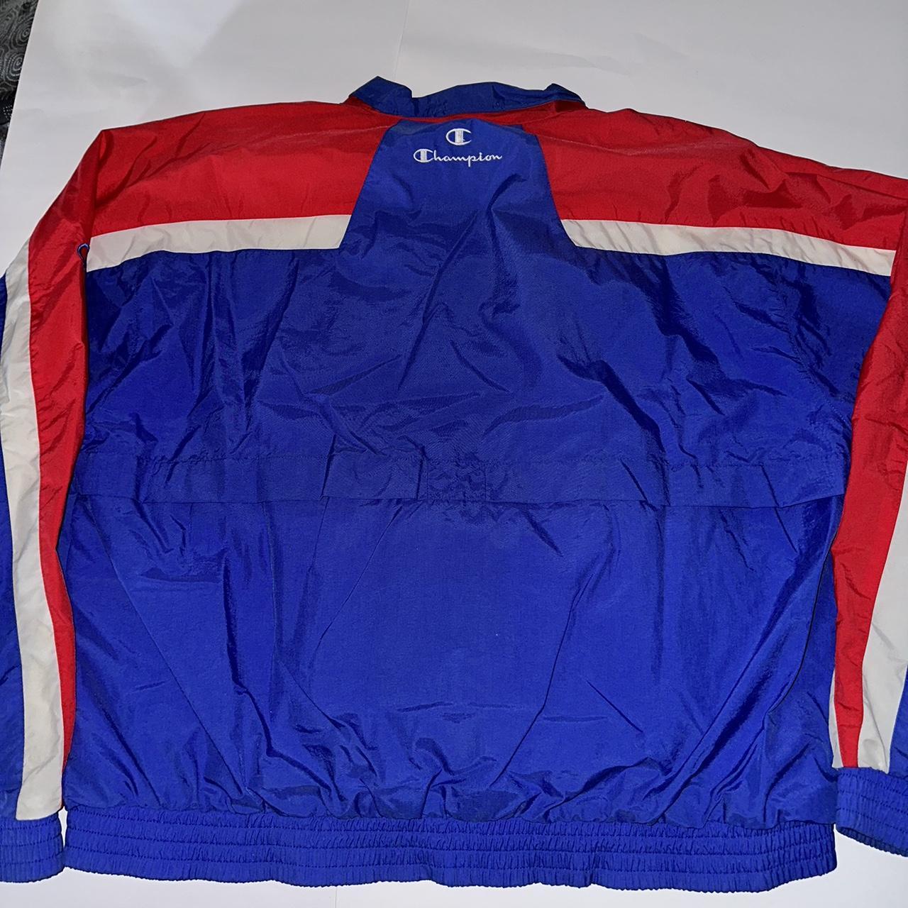 Vintage XL Champion Windbreaker Jacket University - Depop