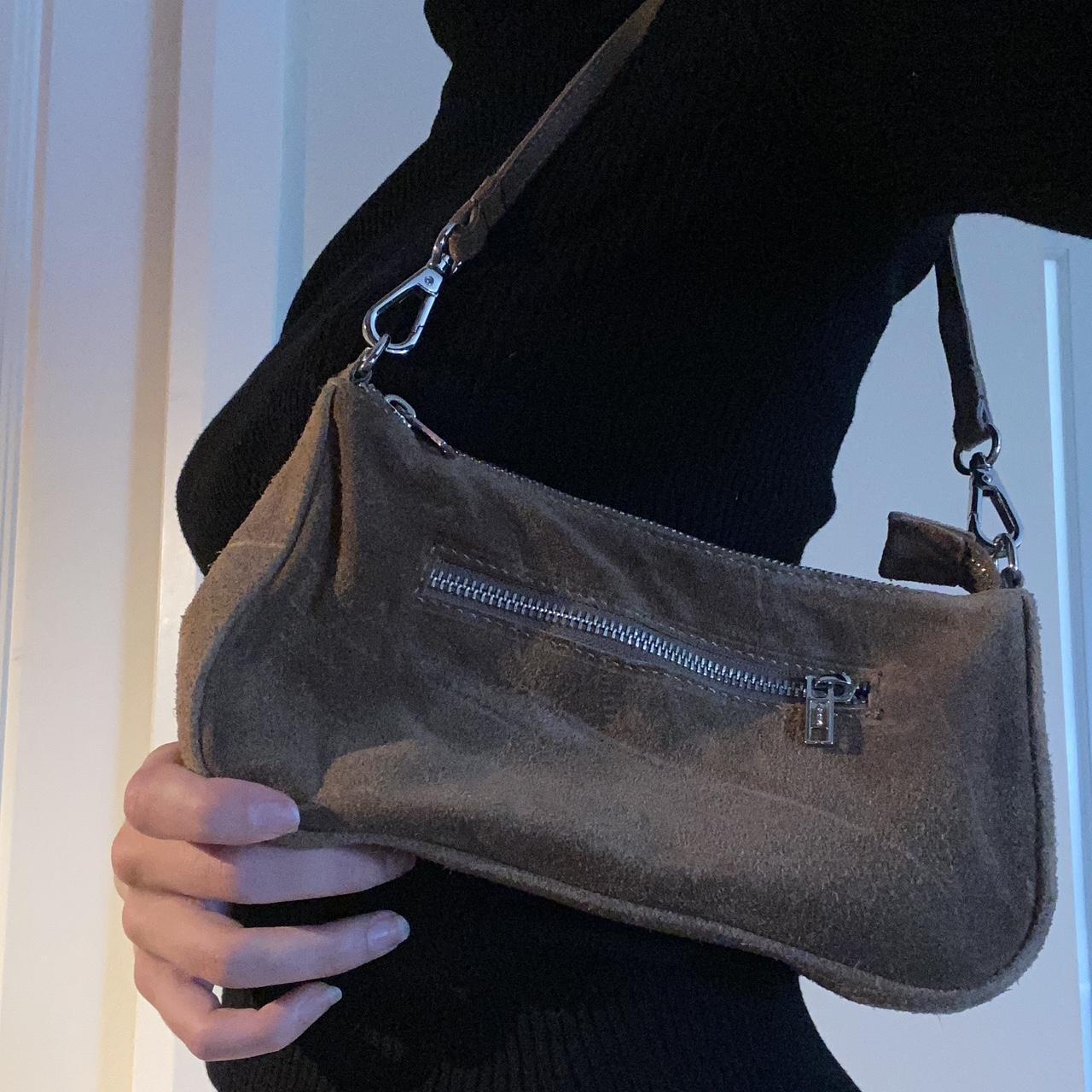 Brandy Melville, corduroy, Brown, baguette bag.... Depop