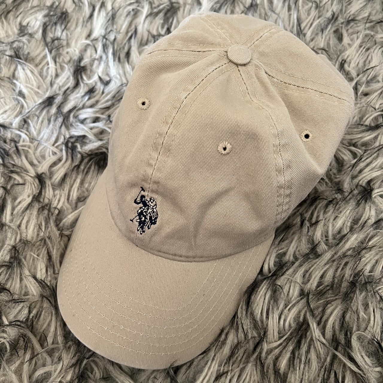 U.S. Polo Assn. Women's Cream and Brown Hat (4)