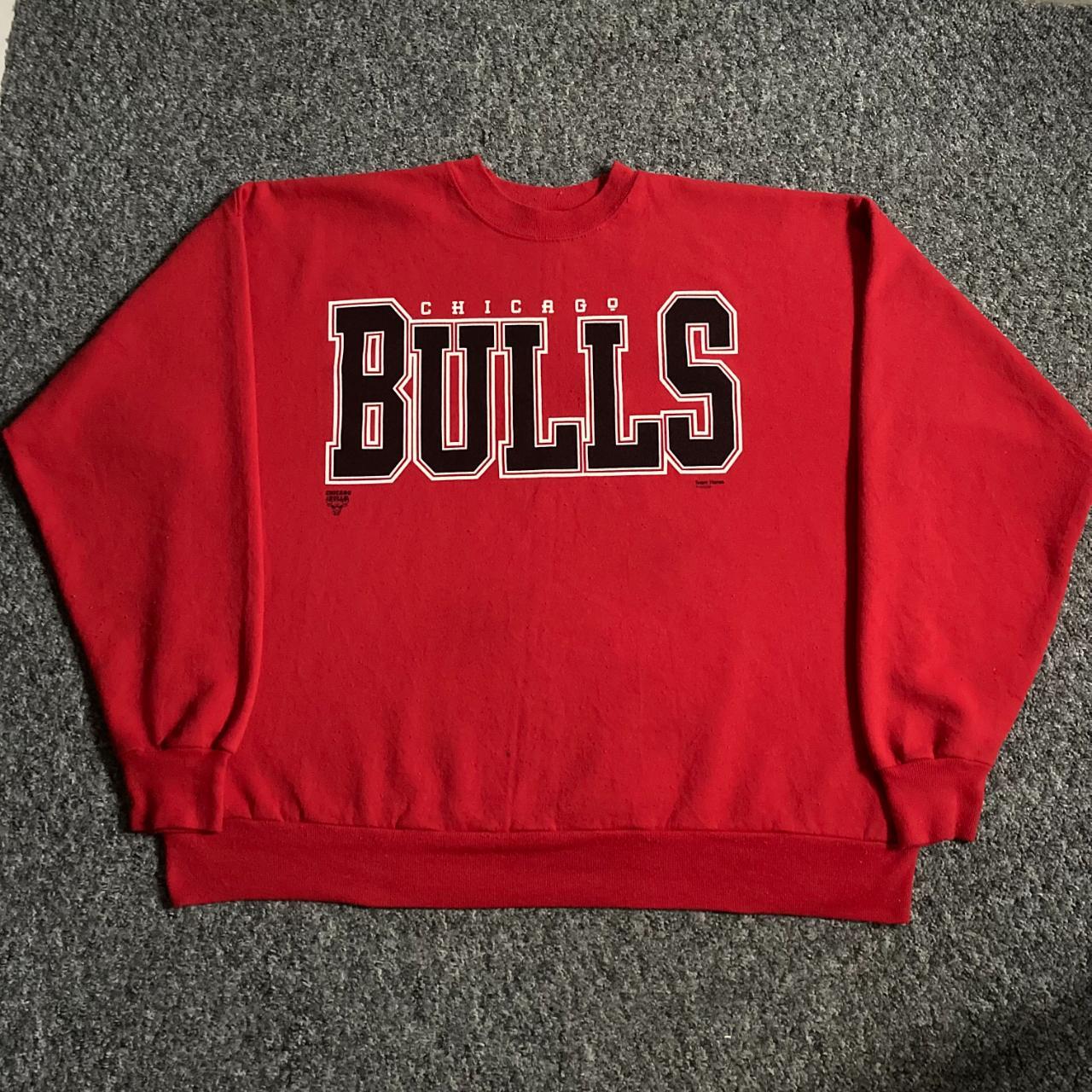 Hanes Men's Red Sweatshirt Depop