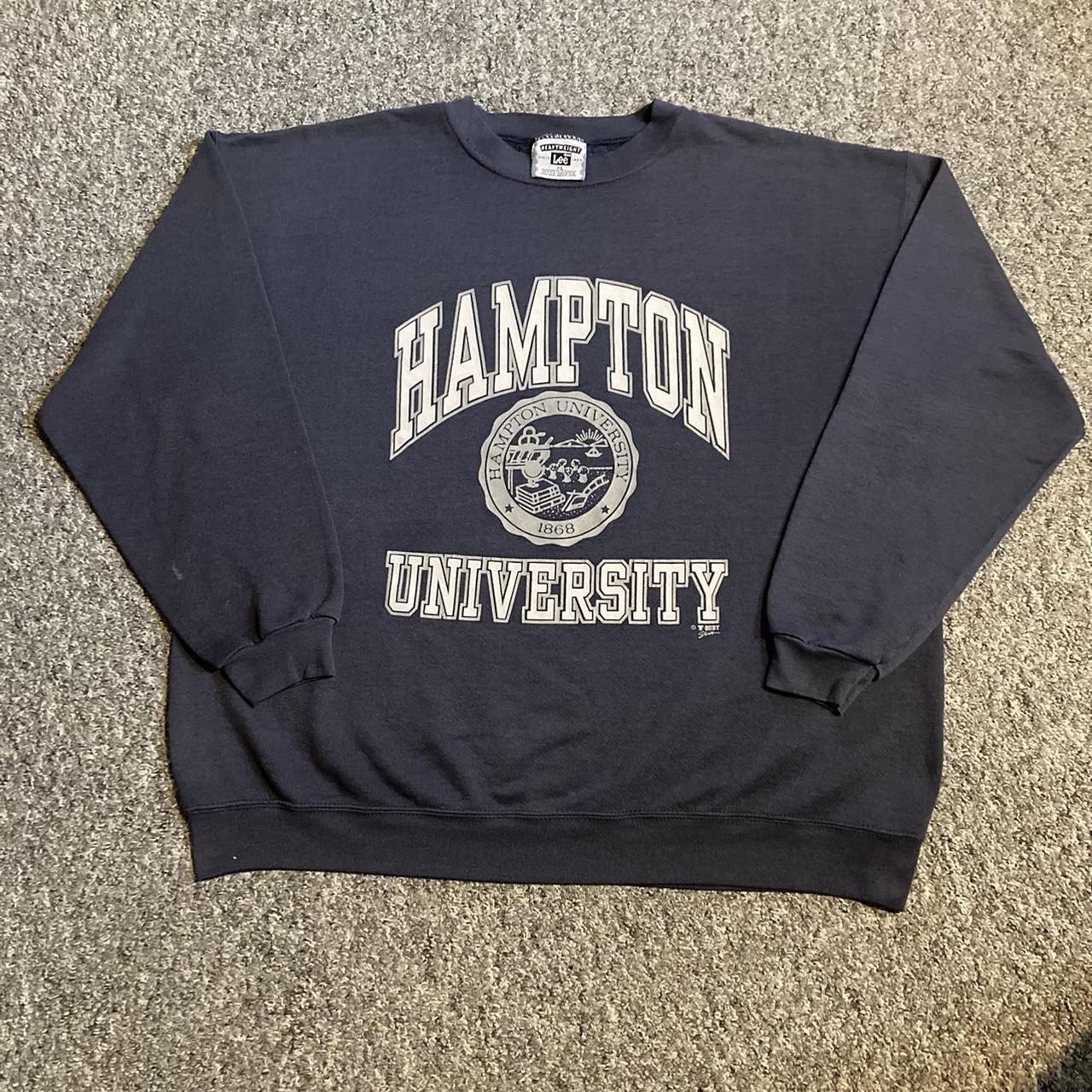 Vintage Hampton University Sweatshirt 1990s Lee... Depop