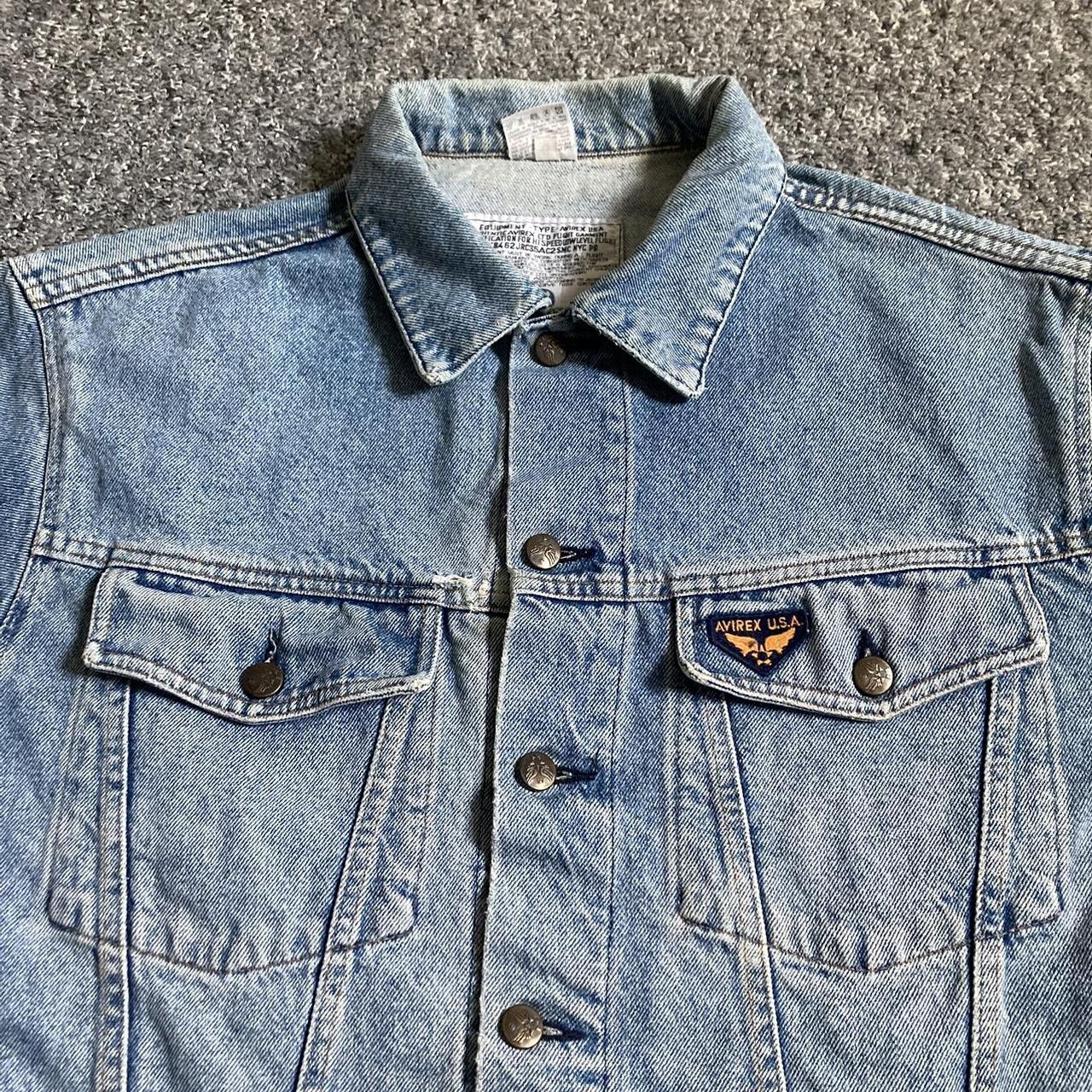 AVIREX USA Mens Vintage Denim Jeans Jacket Size XL | eBay