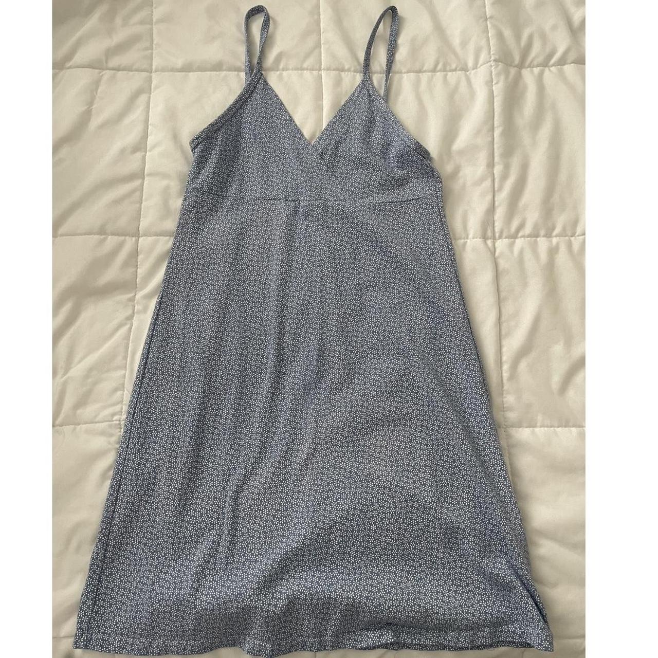 brandy melville blue floral dress •one size •taking... Depop