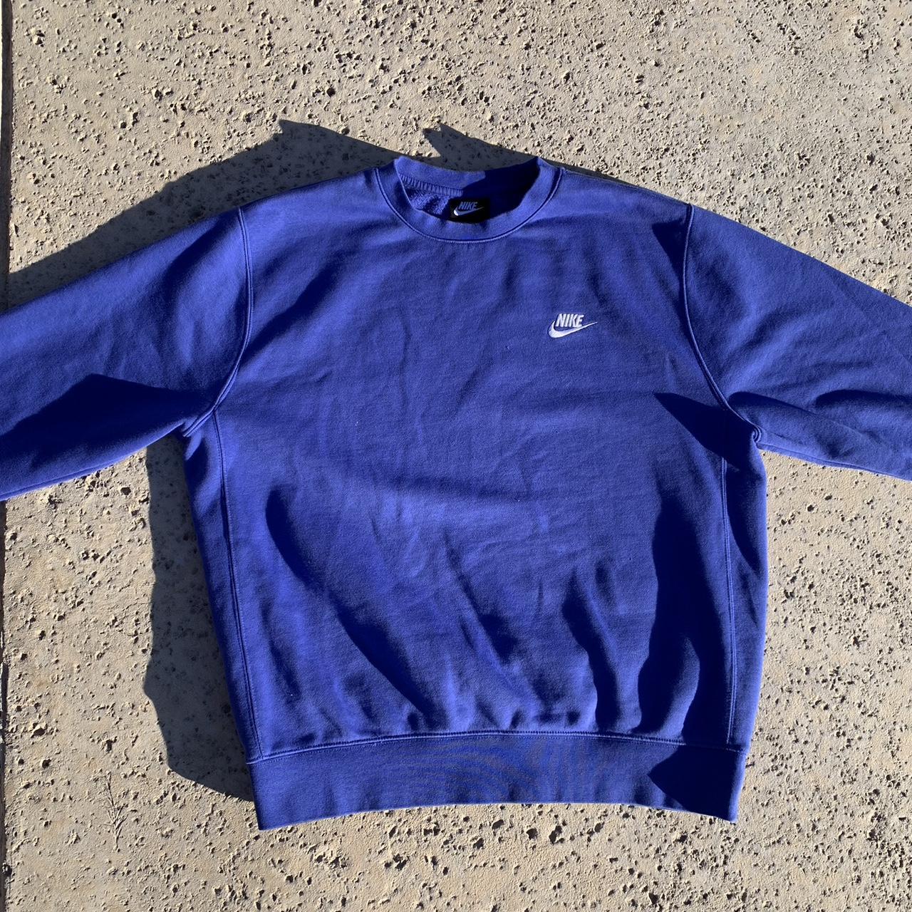 mens blue nike sweatshirt