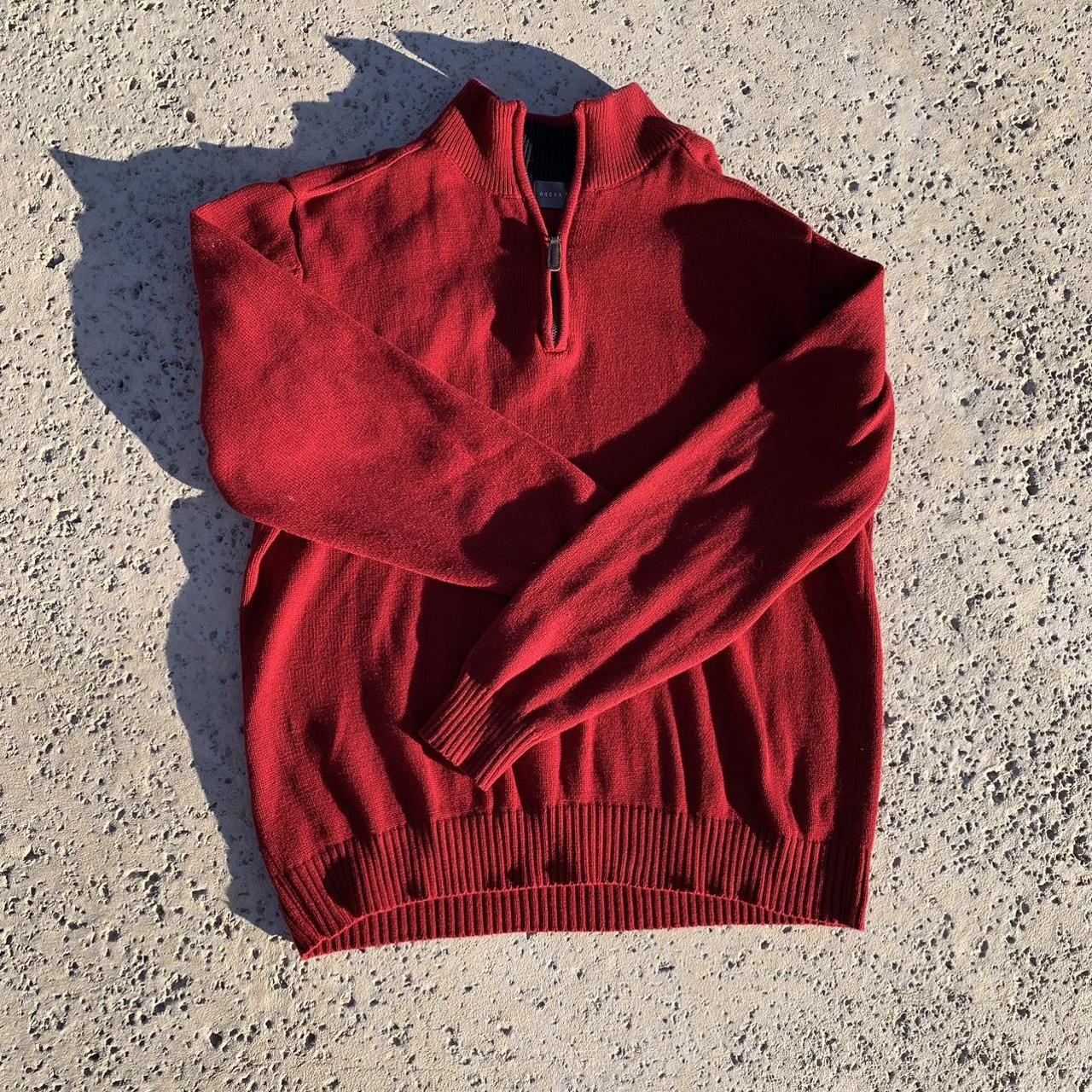 Oscar de la renta red clearance sweater