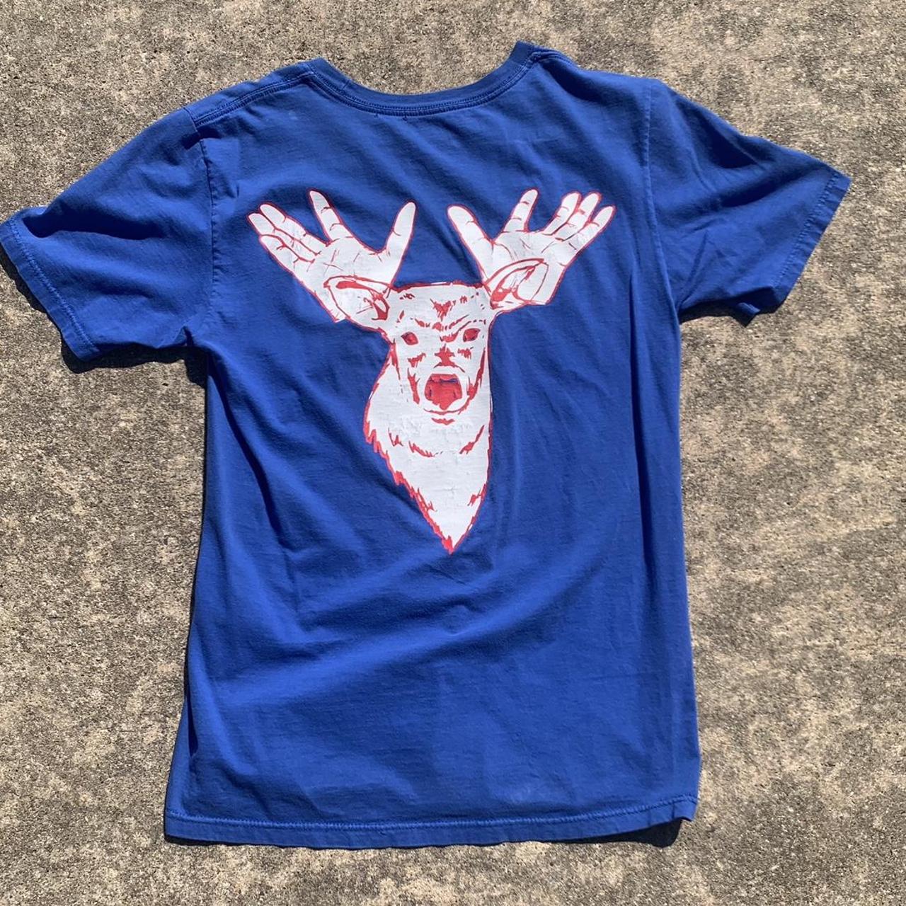 Nike, Shirts, Texas Rangers Blue Claw And Antlers Vintage Tshirt
