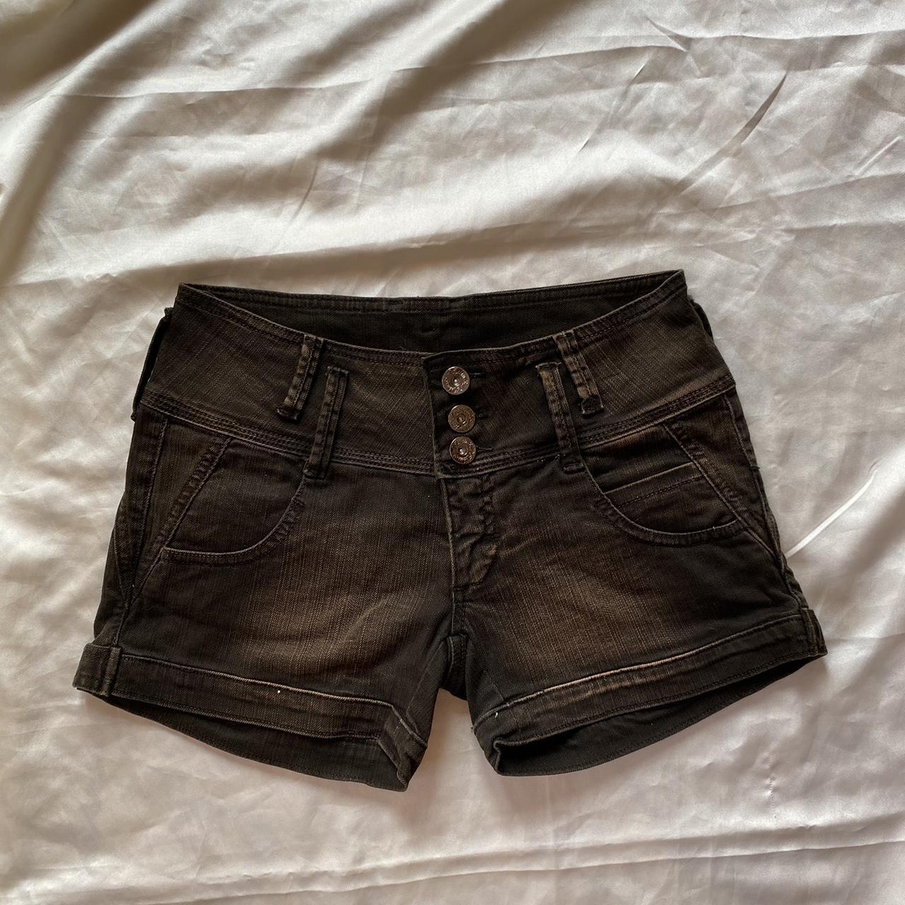 Beautiful brown washed shorts Brand Kokain xd Size:... - Depop