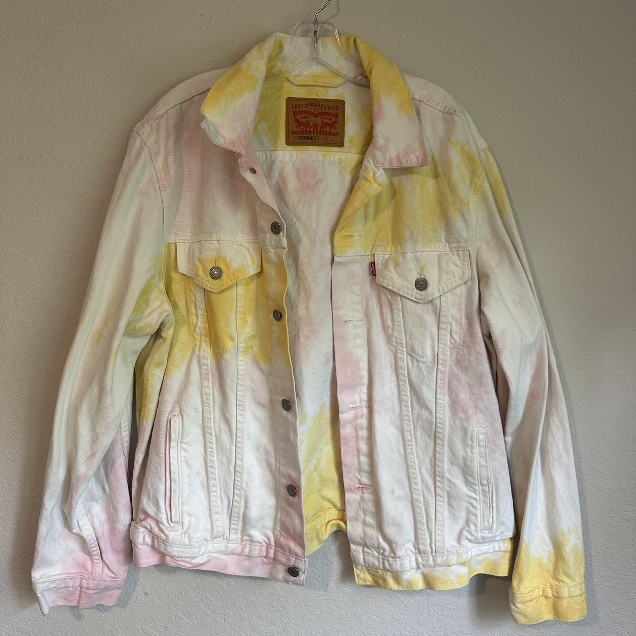 Levi pink denim jacket best sale