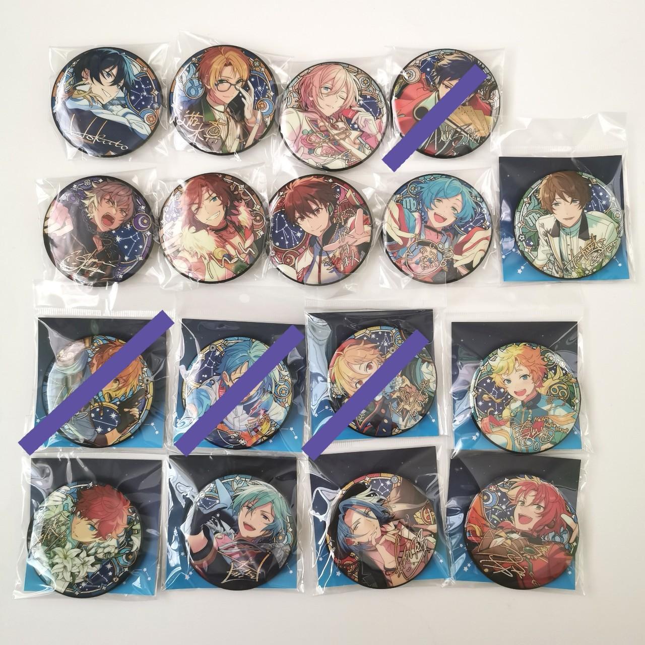 Ensemble Stars CN Glitter Badge Lot - Size: About... - Depop