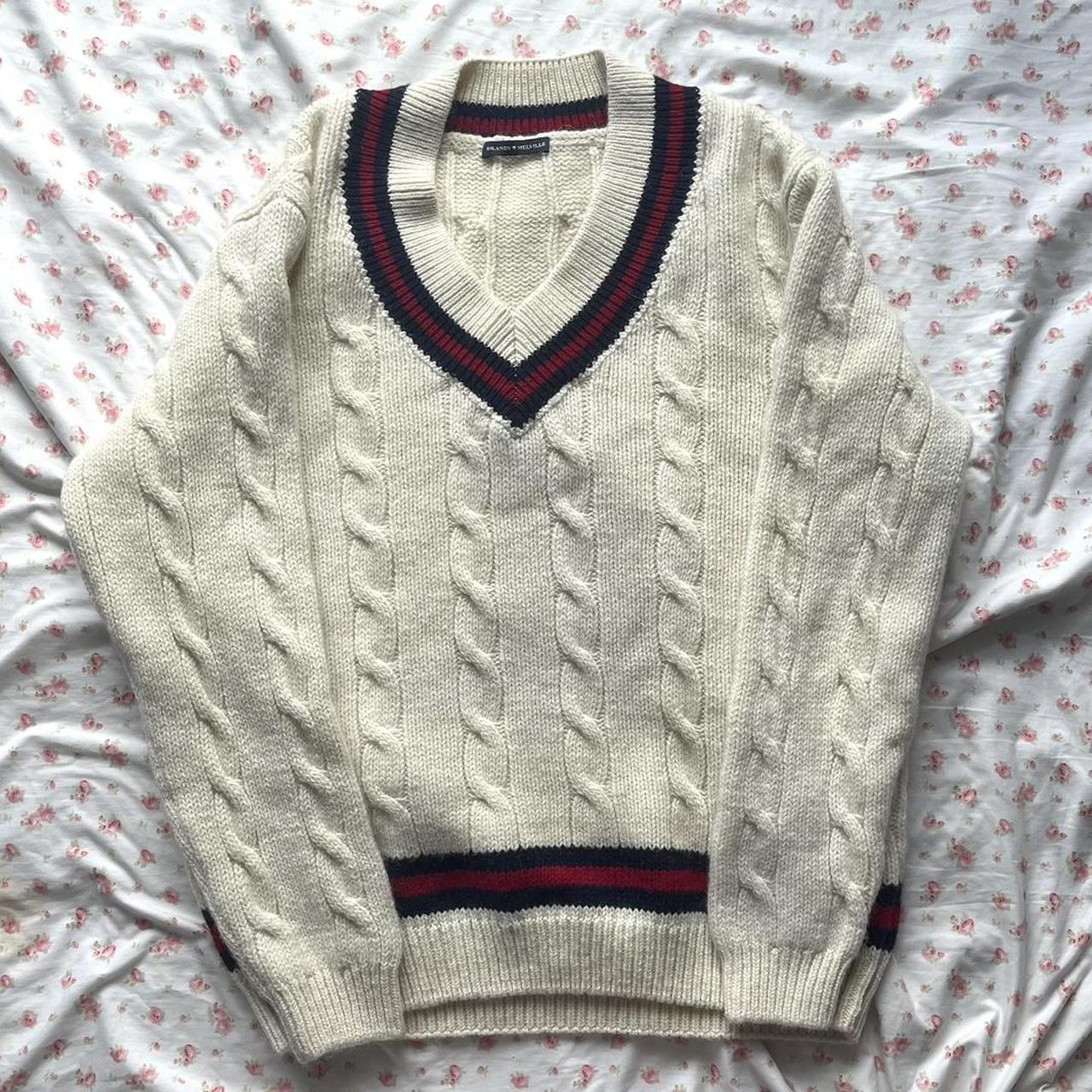 brandy cream wool nikki sweater selling because it... Depop