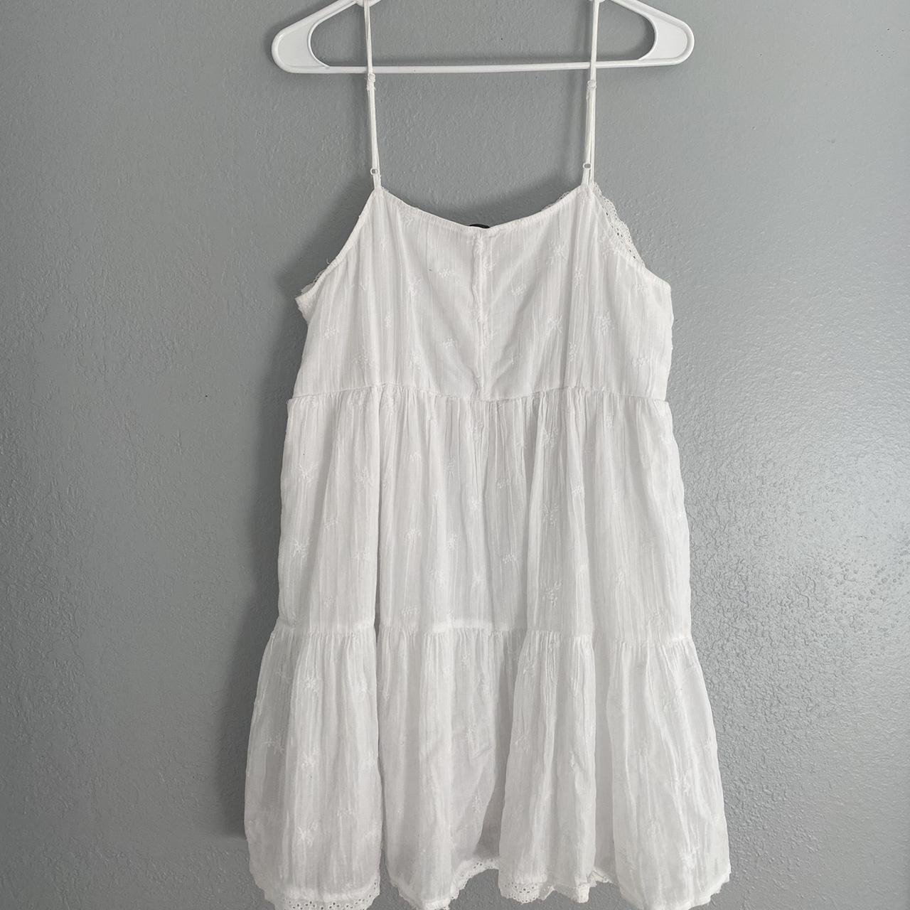 American Eagle Women's White Dress | Depop