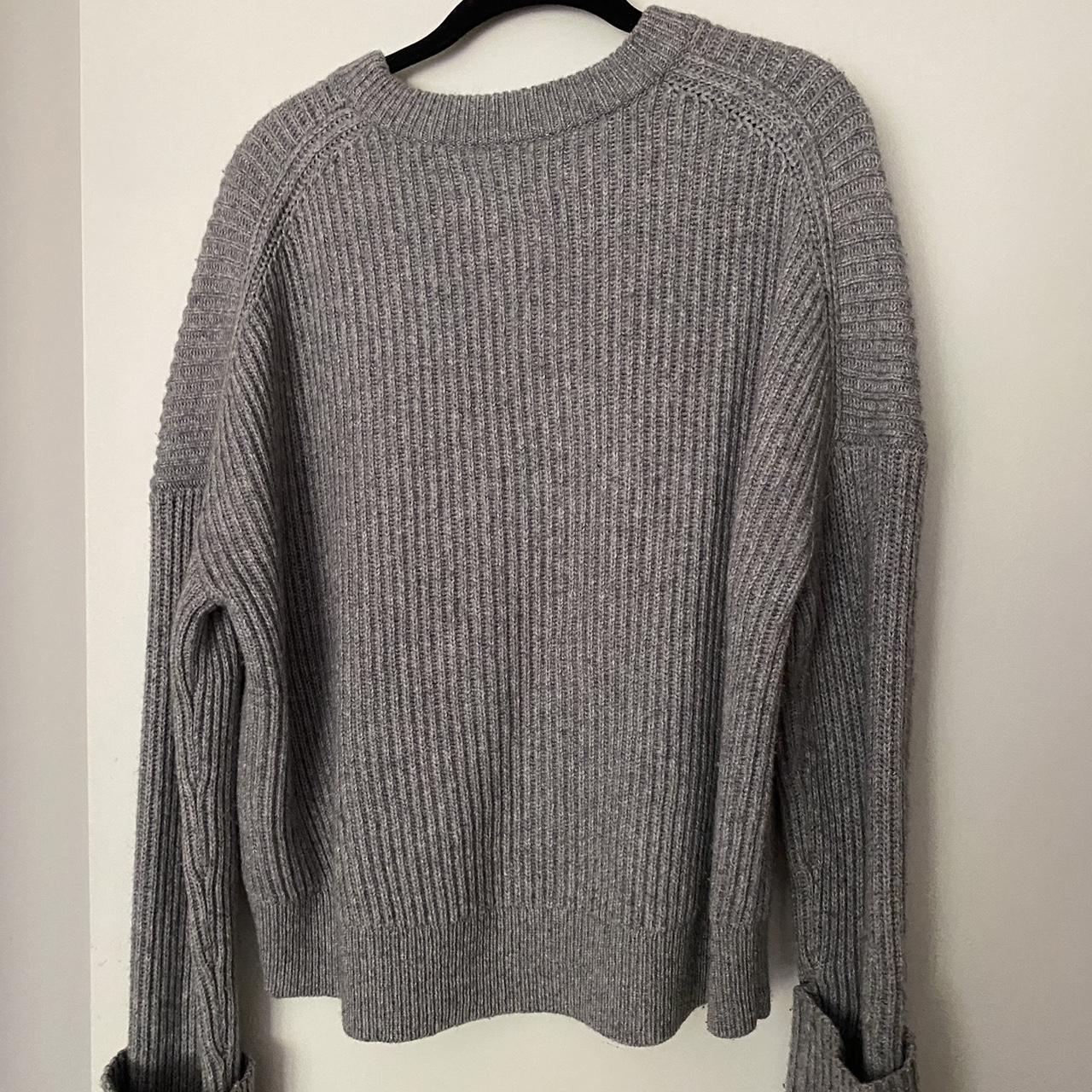 All Saints Gray Wool Jumper Sweater Similar to The... - Depop