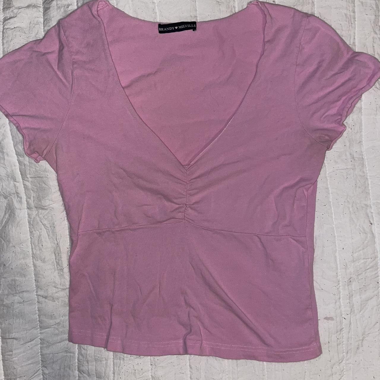 Pink Gina top from brandy melville 💗🎀 One size... Depop