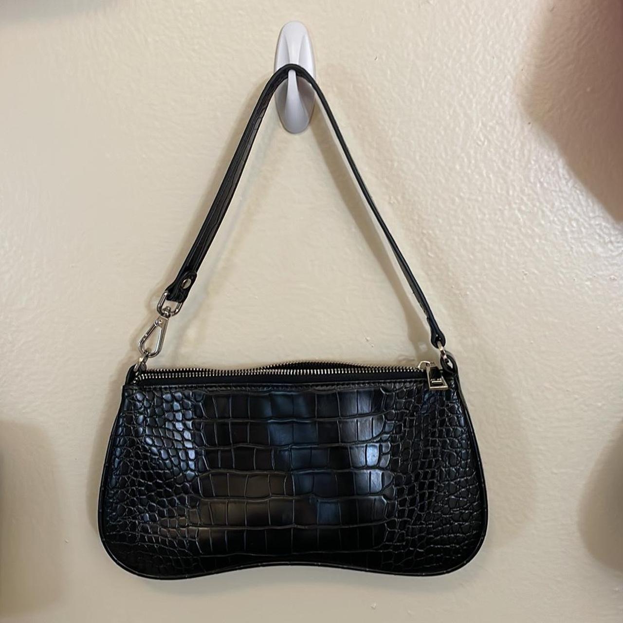 JW PEI Eva Shoulder Bag Black Croc Worn a few... Depop