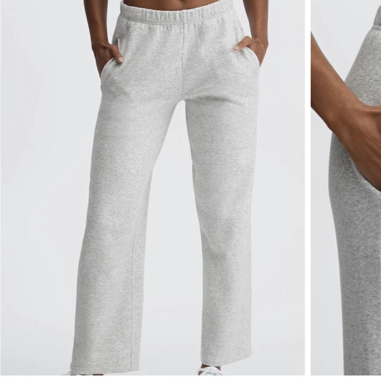 fabletics grey wide leg sweatpants size xs Depop