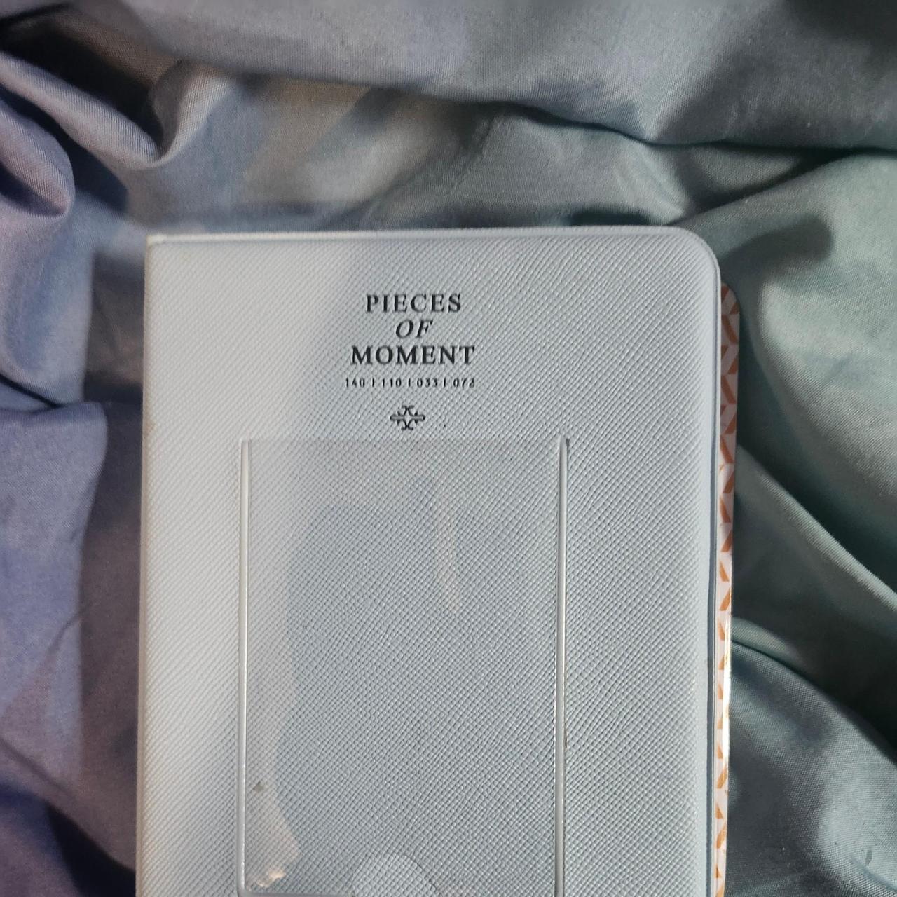 Instax white and grey books